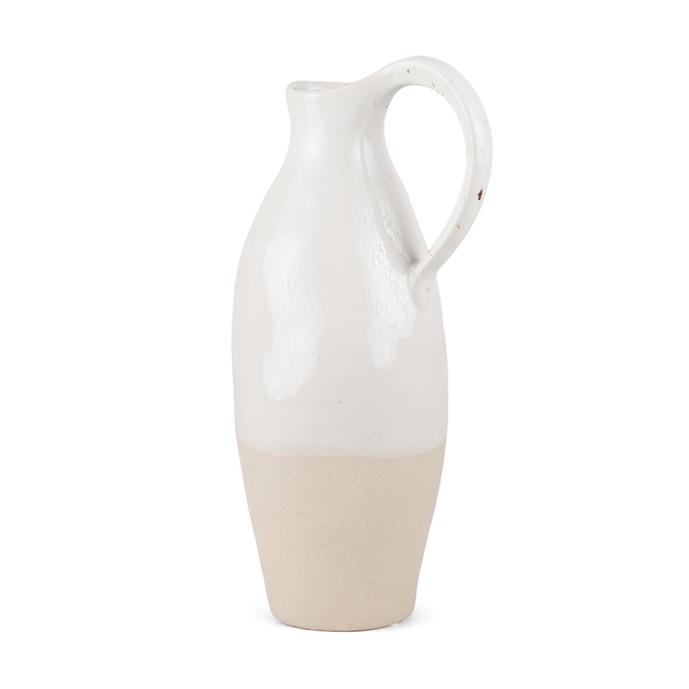 Valora Black Speckled Cream Light Beige Ceramic Jug