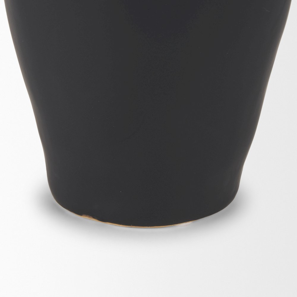 Valora Matte Black Ceramic Jug