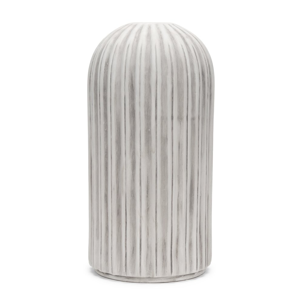 UmmTall Off White Gray-Brown Antiquing Ceramic Floor Vase