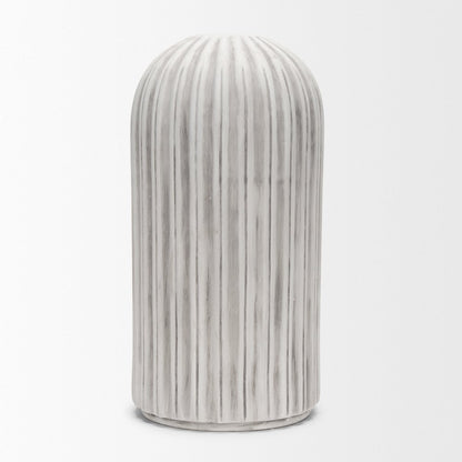 UmmTall Off White Gray-Brown Antiquing Ceramic Floor Vase