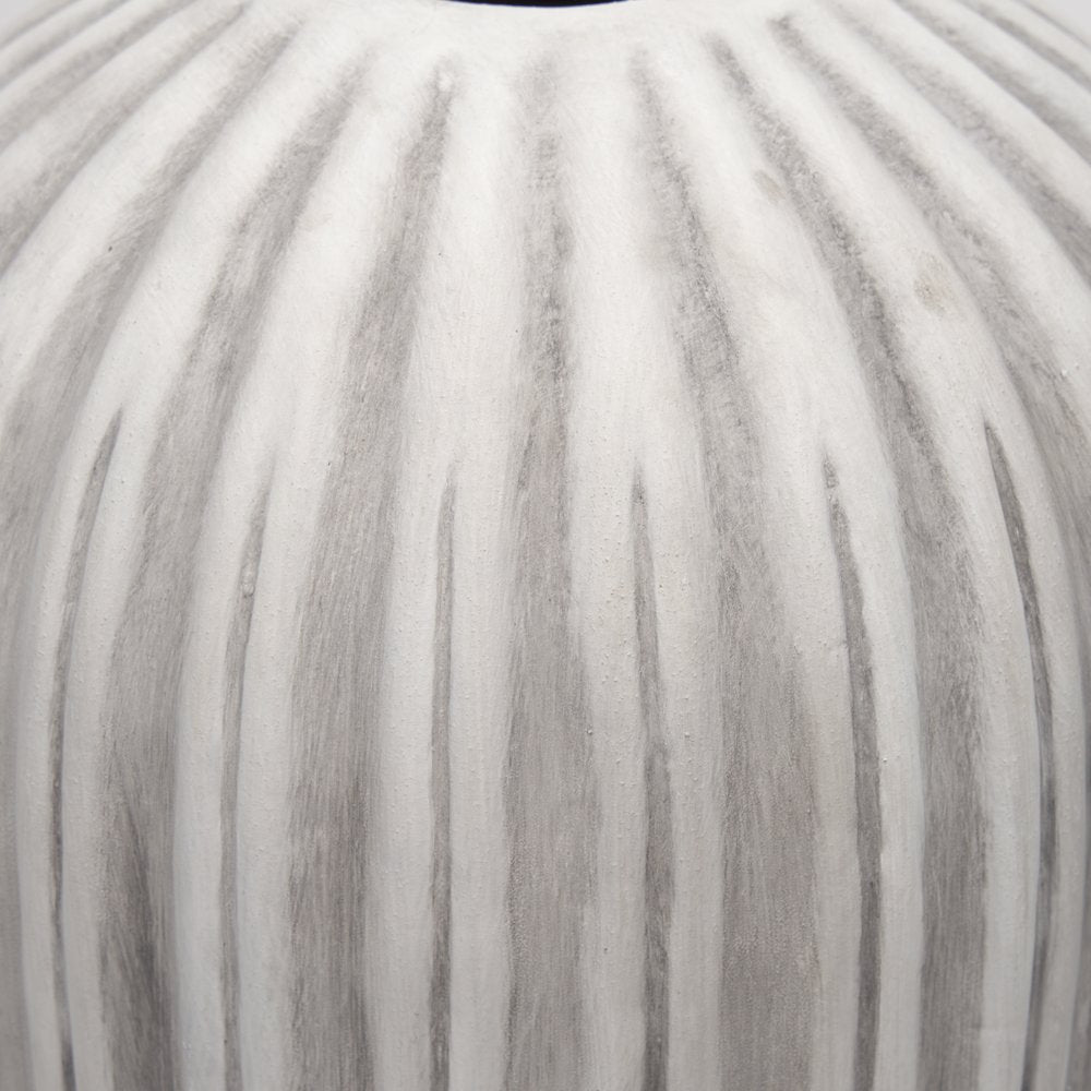 UmmTall Off White Gray-Brown Antiquing Ceramic Floor Vase