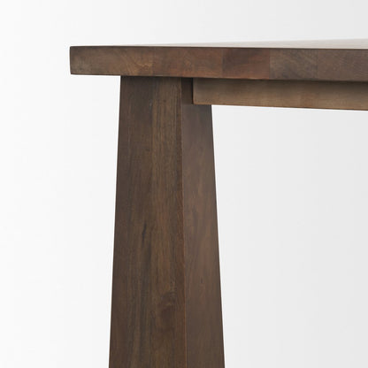 Wolcott Rectangular Dark Brown Solid Wood Dining Table