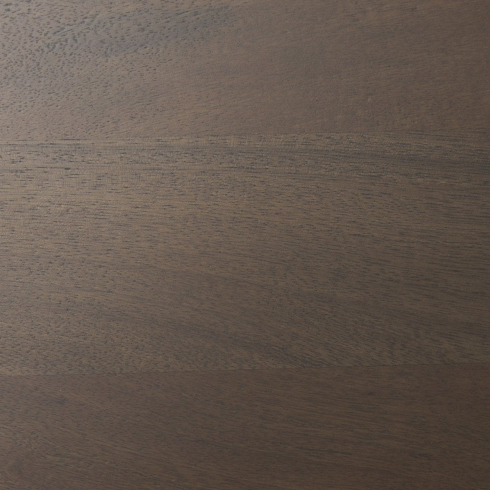 Rectangular Dark Brown Solid Wood Bench