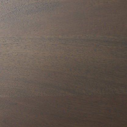 Rectangular Dark Brown Solid Wood Bench