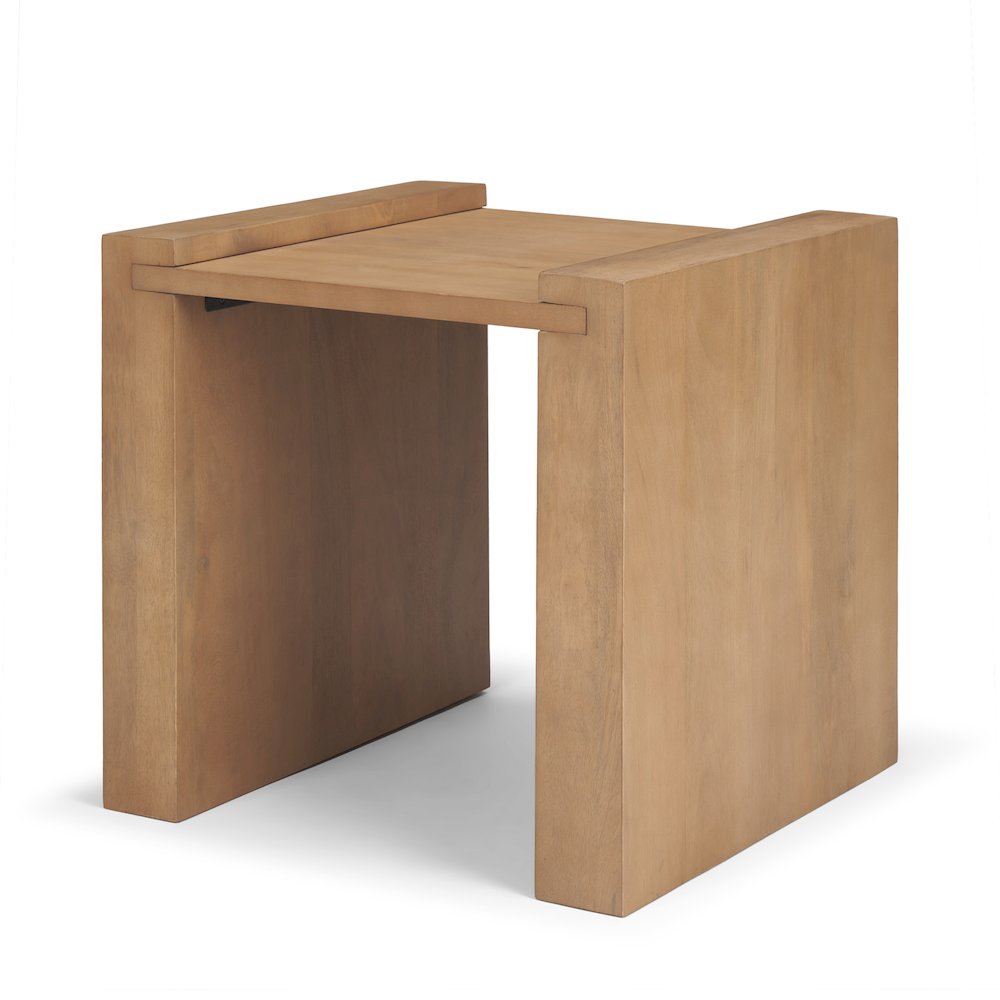 Light Brown Wood Accent Table