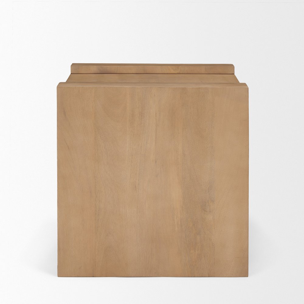 Light Brown Wood Accent Table