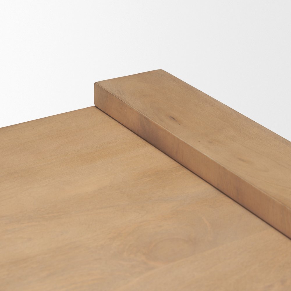 Light Brown Wood Accent Table
