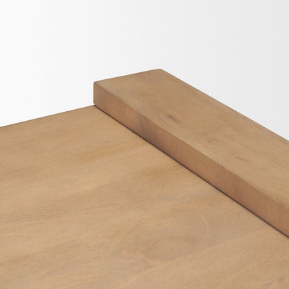 Light Brown Wood Accent Table