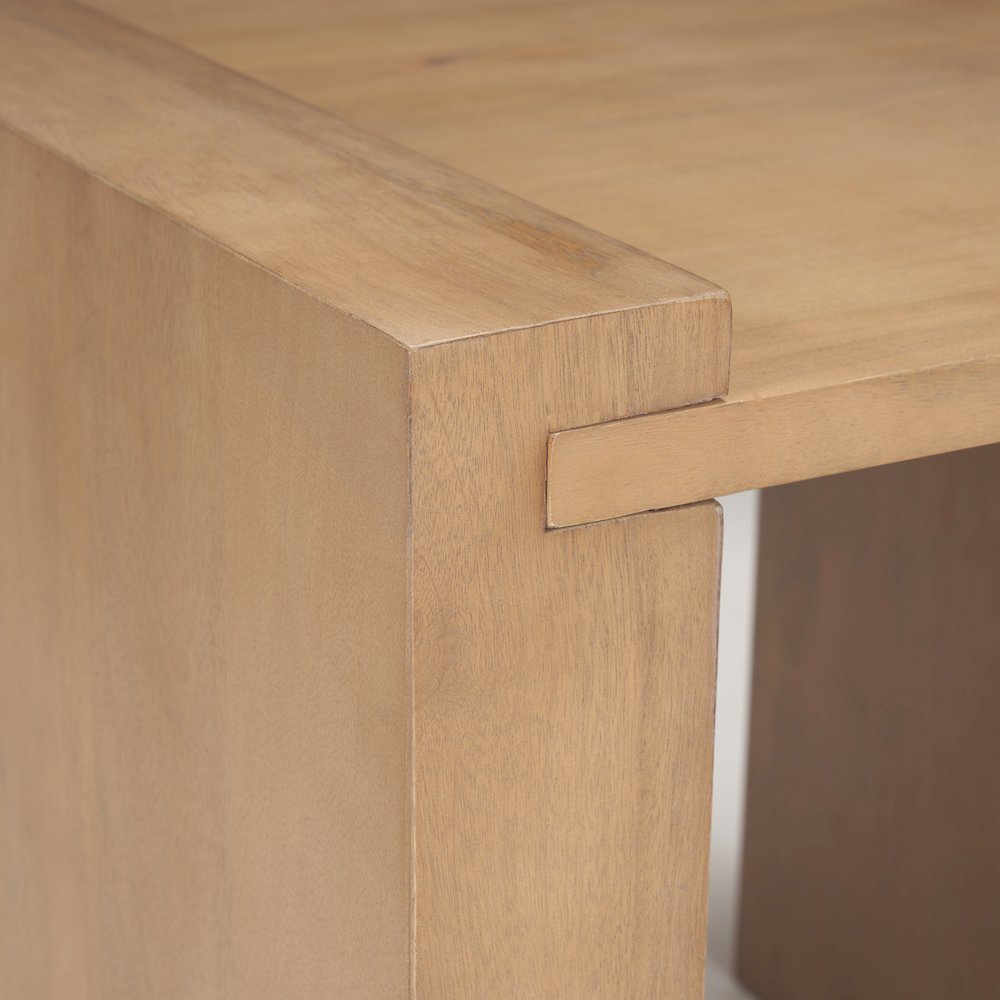 Light Brown Wood Accent Table
