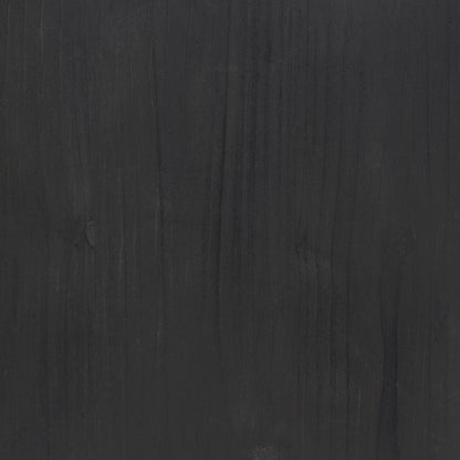 Matte Black Wood Natural Jute Accent Tables