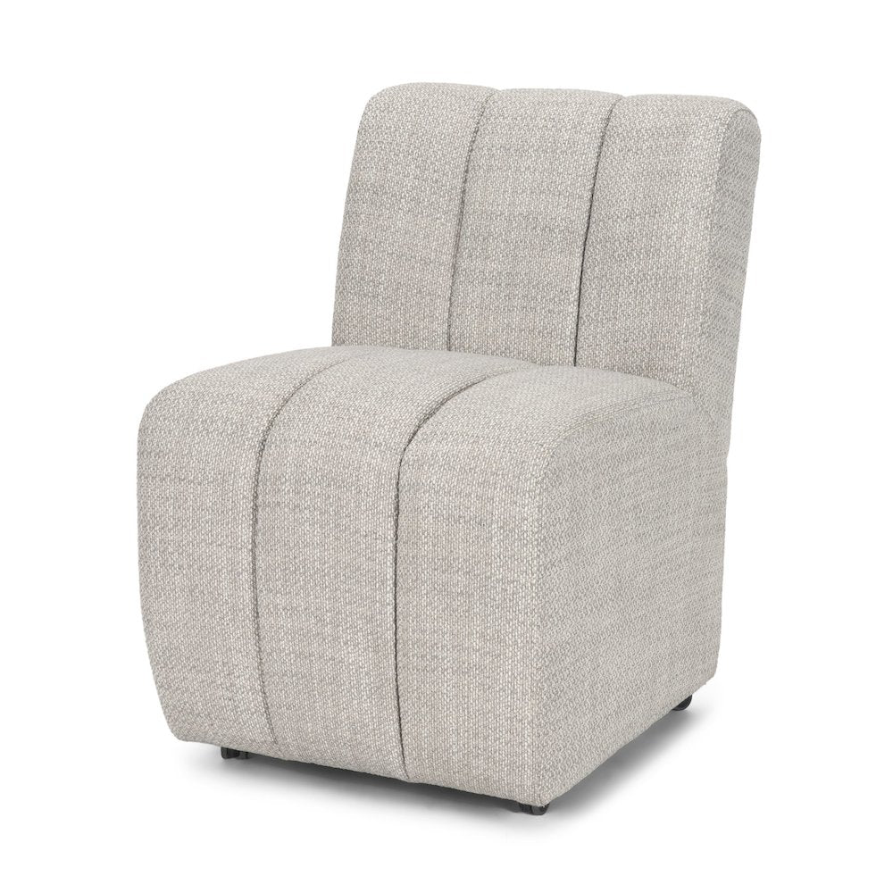 Gray Performance Fabric Upholstered Dining Chair