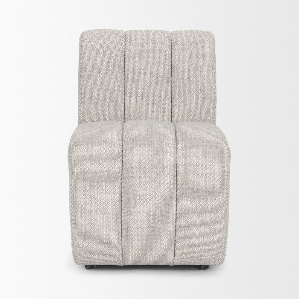 Gray Performance Fabric Upholstered Dining Chair