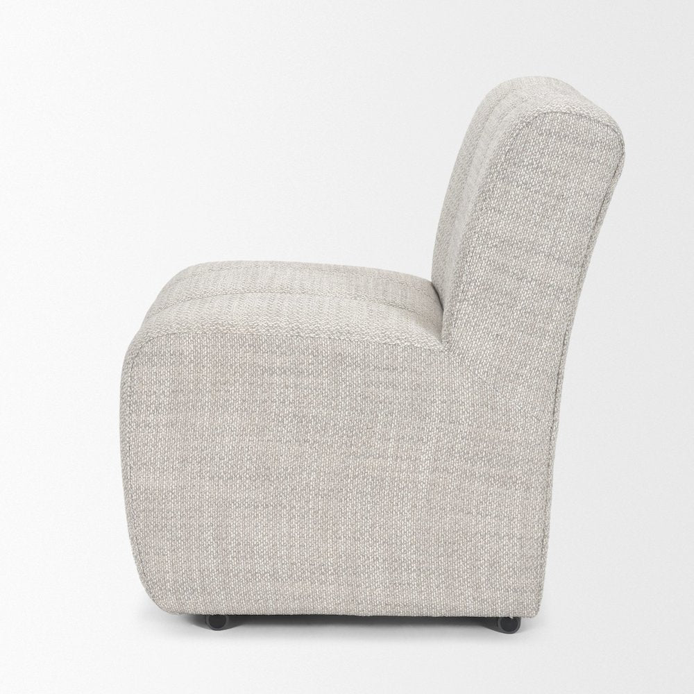 Gray Performance Fabric Upholstered Dining Chair