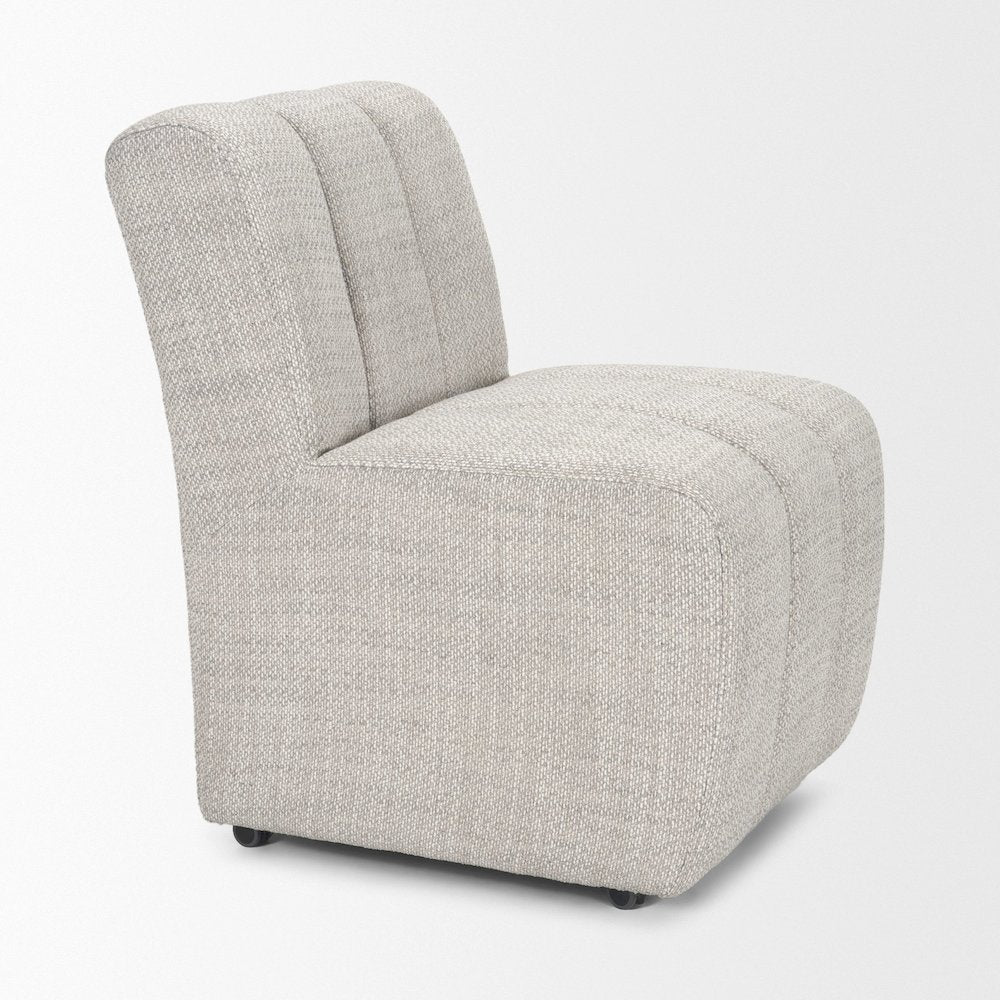 Gray Performance Fabric Upholstered Dining Chair