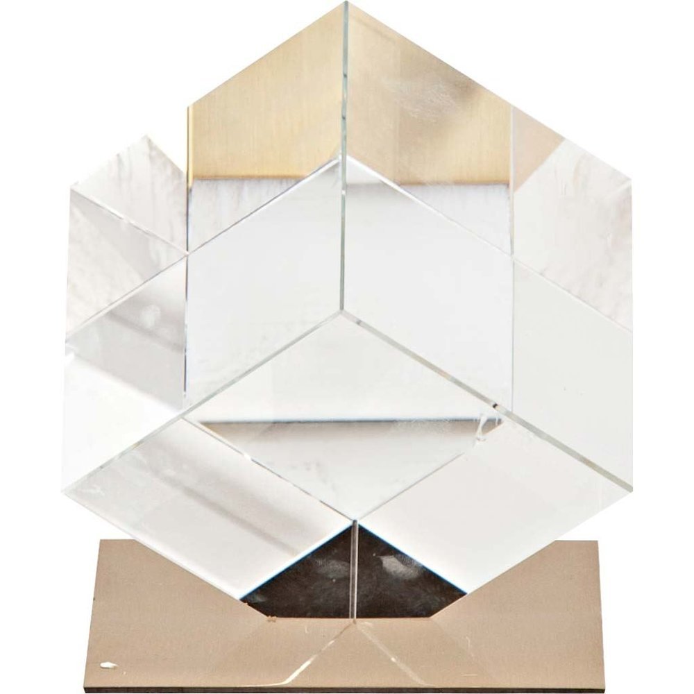 Lareina II Large 5L x 5W Clear Glass Cube