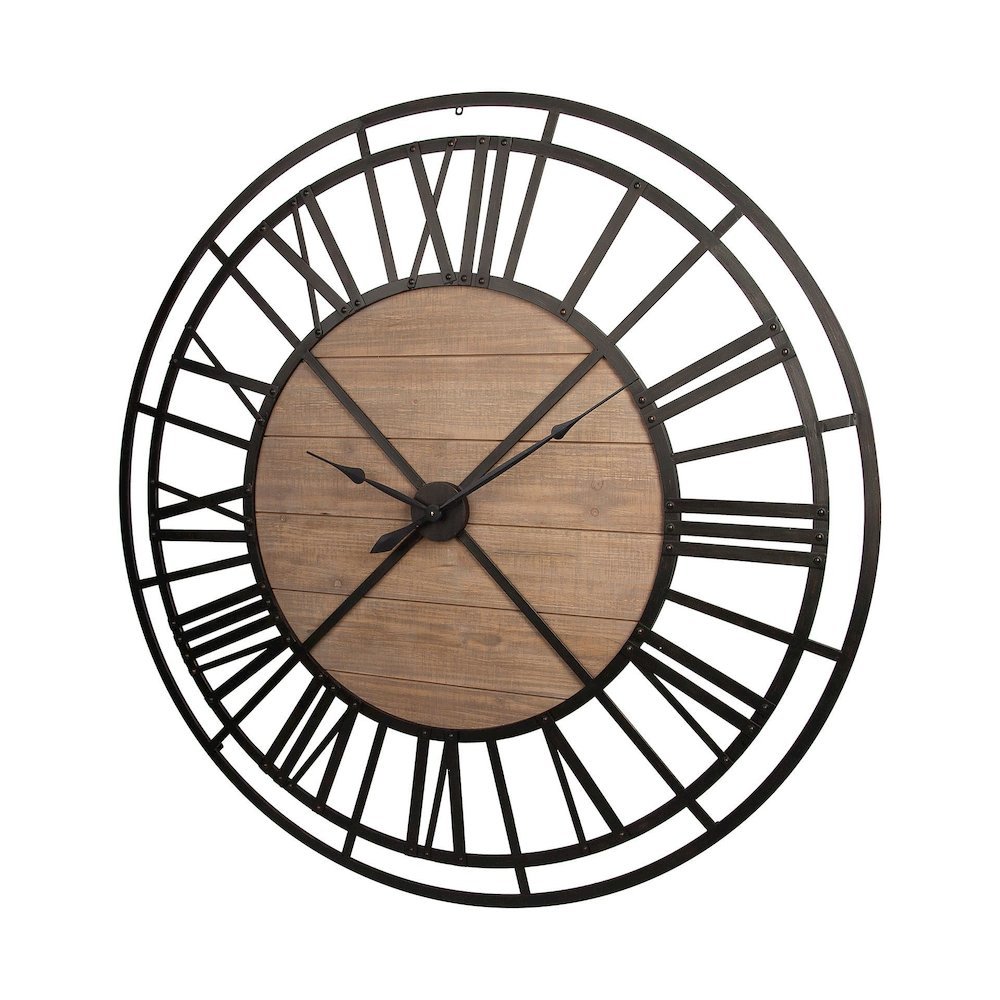 Lewiston 59" Round Oversized+ Industrial Wall Clock