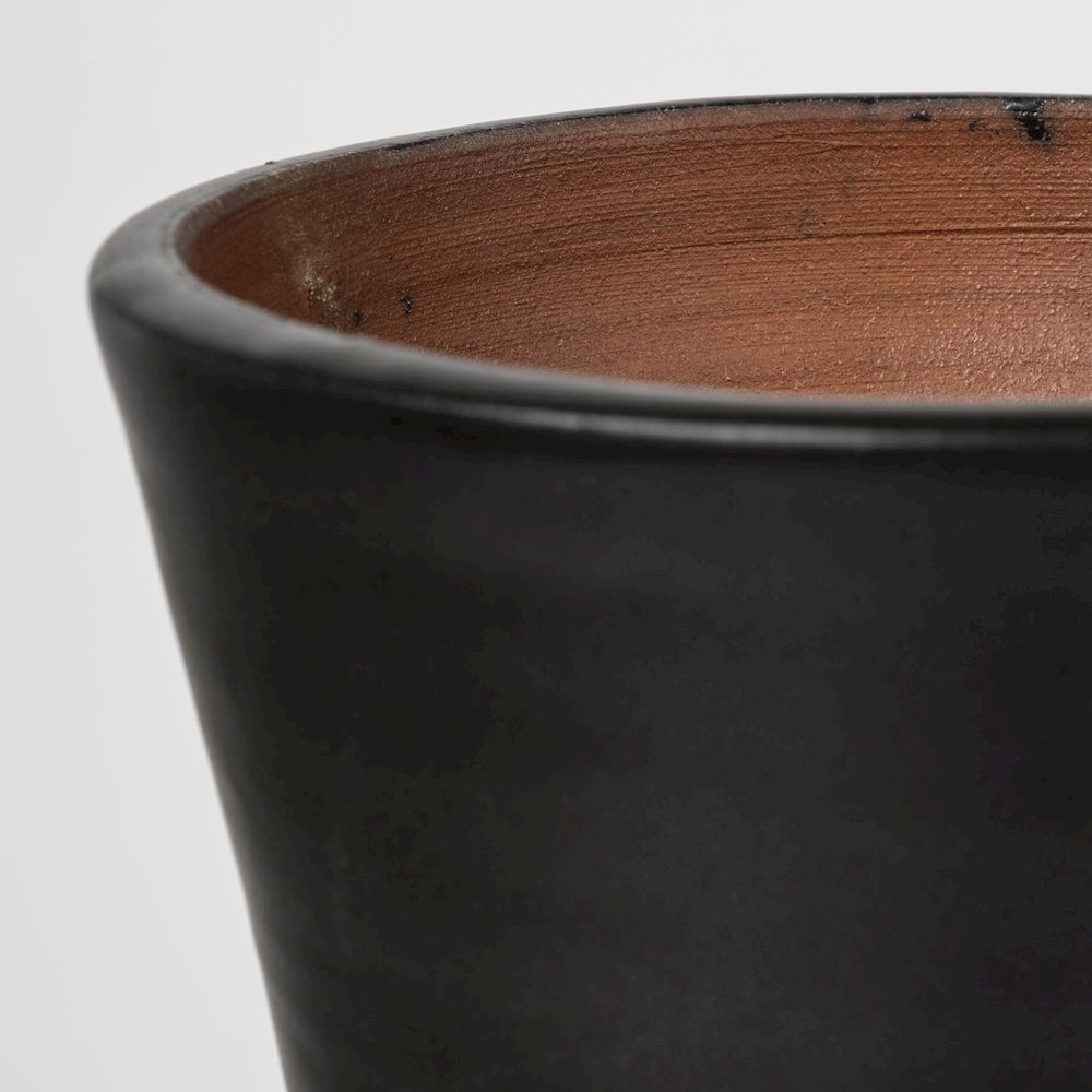 Luanda Small Black/White Large Ceramic Vase