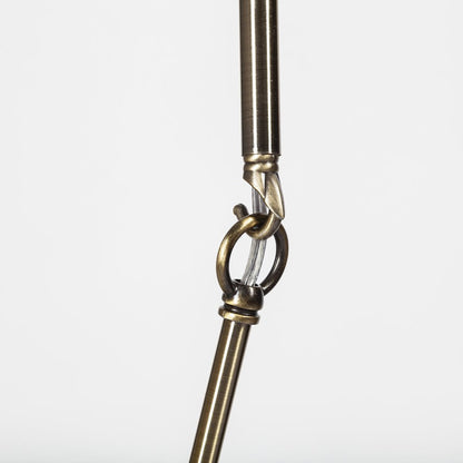 Champagne Metal Multi-Arm Three Light Chandelier