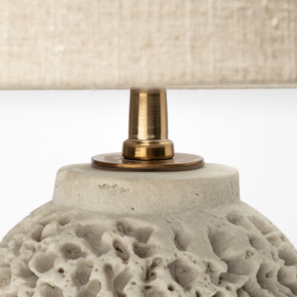 Mariam (26"H) Beige Coral-Inspired Base Table Lamp