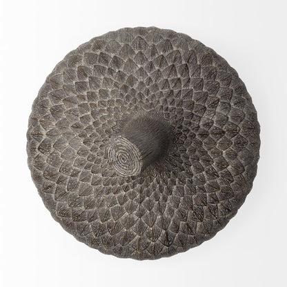 Mandor I (Small) 6L x 6W Brown Resin Acorn Box
