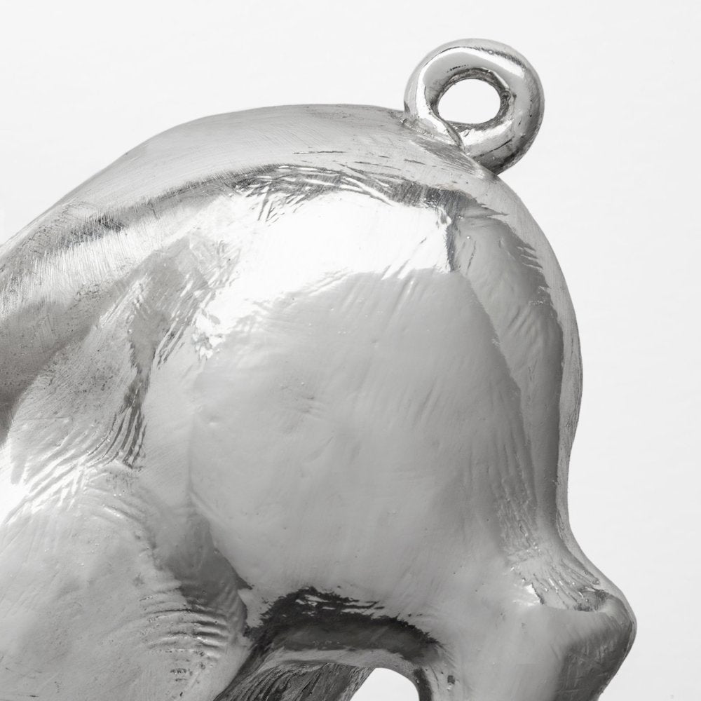 Hogbadi Set of 2 Silver Flying Pigs