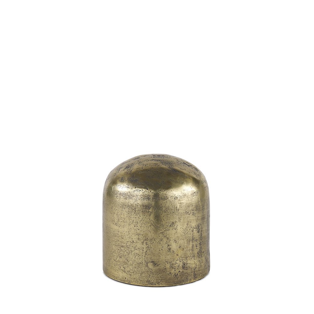 Quonset Short Brass Finished Aluminum Metal Ornament