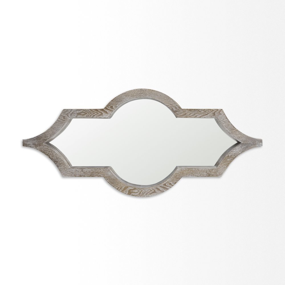 Tamanar 15.0 x 3.0 x 34.1 Light Brown Wood Frame Wall Mirror