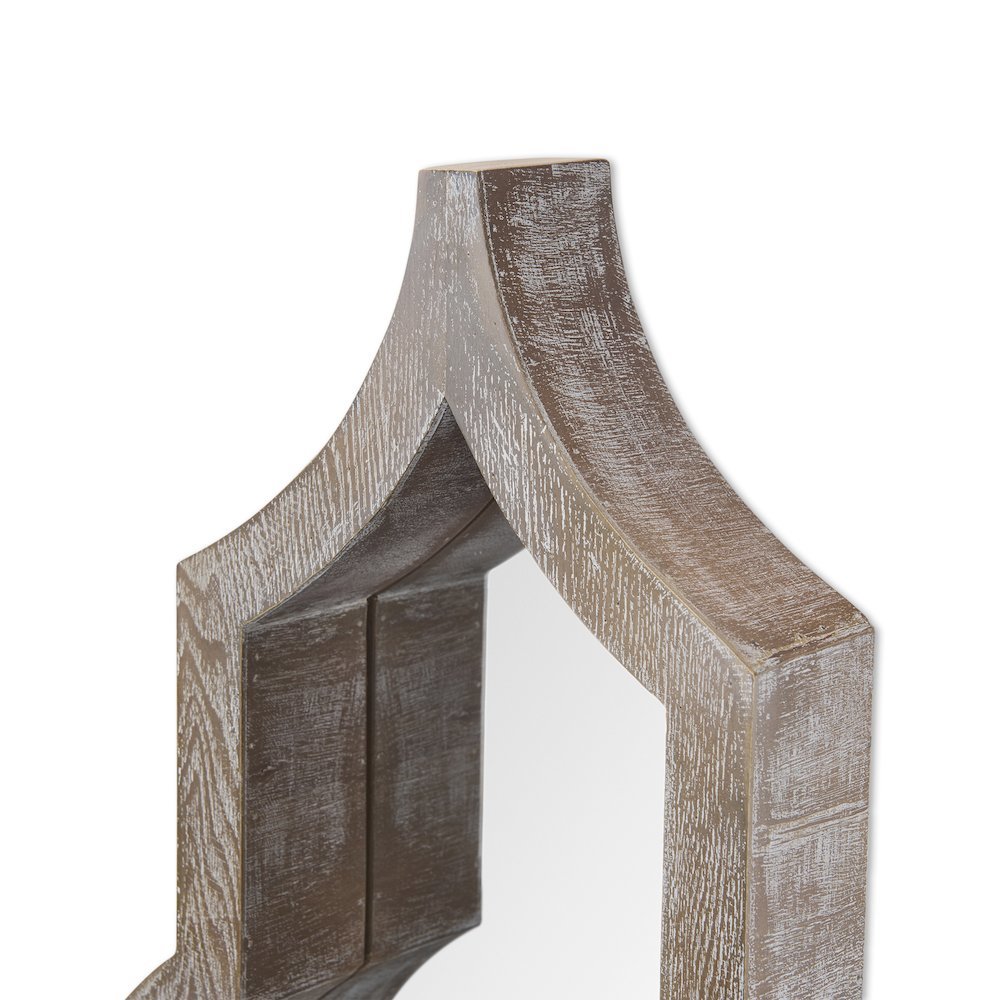 Tamanar 15.0 x 3.0 x 34.1 Light Brown Wood Frame Wall Mirror