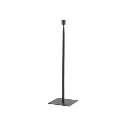 Porter 5.0L x 5.0W x 18.0H Medium Black Iron Candle Holder