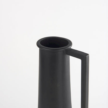 Aubrey Small 14.0H Black Iron Flower Vase