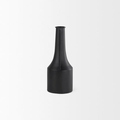 Aubrey Small 14.0H Black Iron Flower Vase