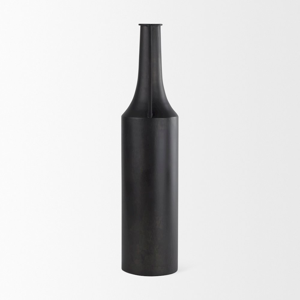 Aubrey Large 24.0H Black Iron Flower Vase