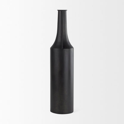 Aubrey Large 24.0H Black Iron Flower Vase
