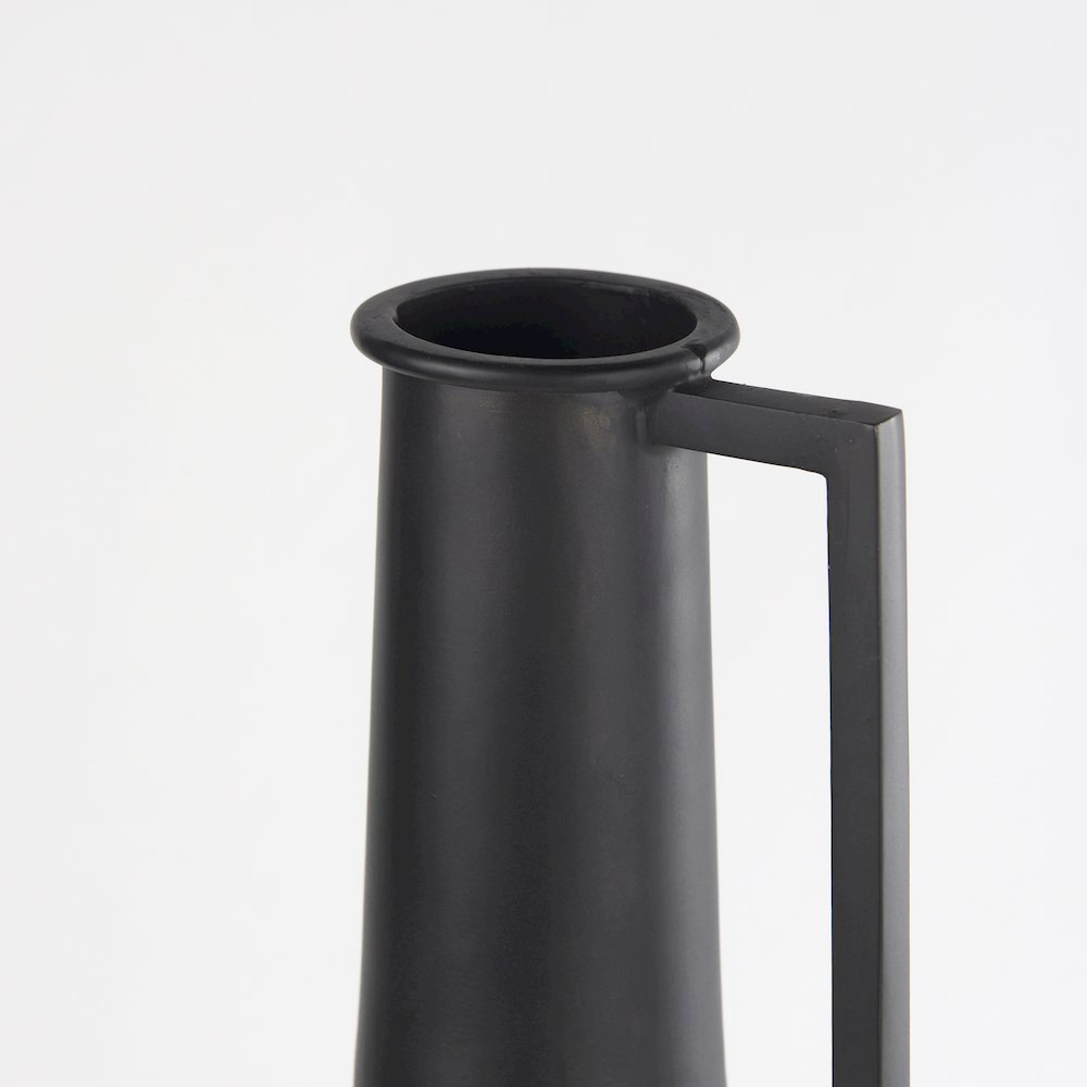 Aubrey Large 24.0H Black Iron Flower Vase