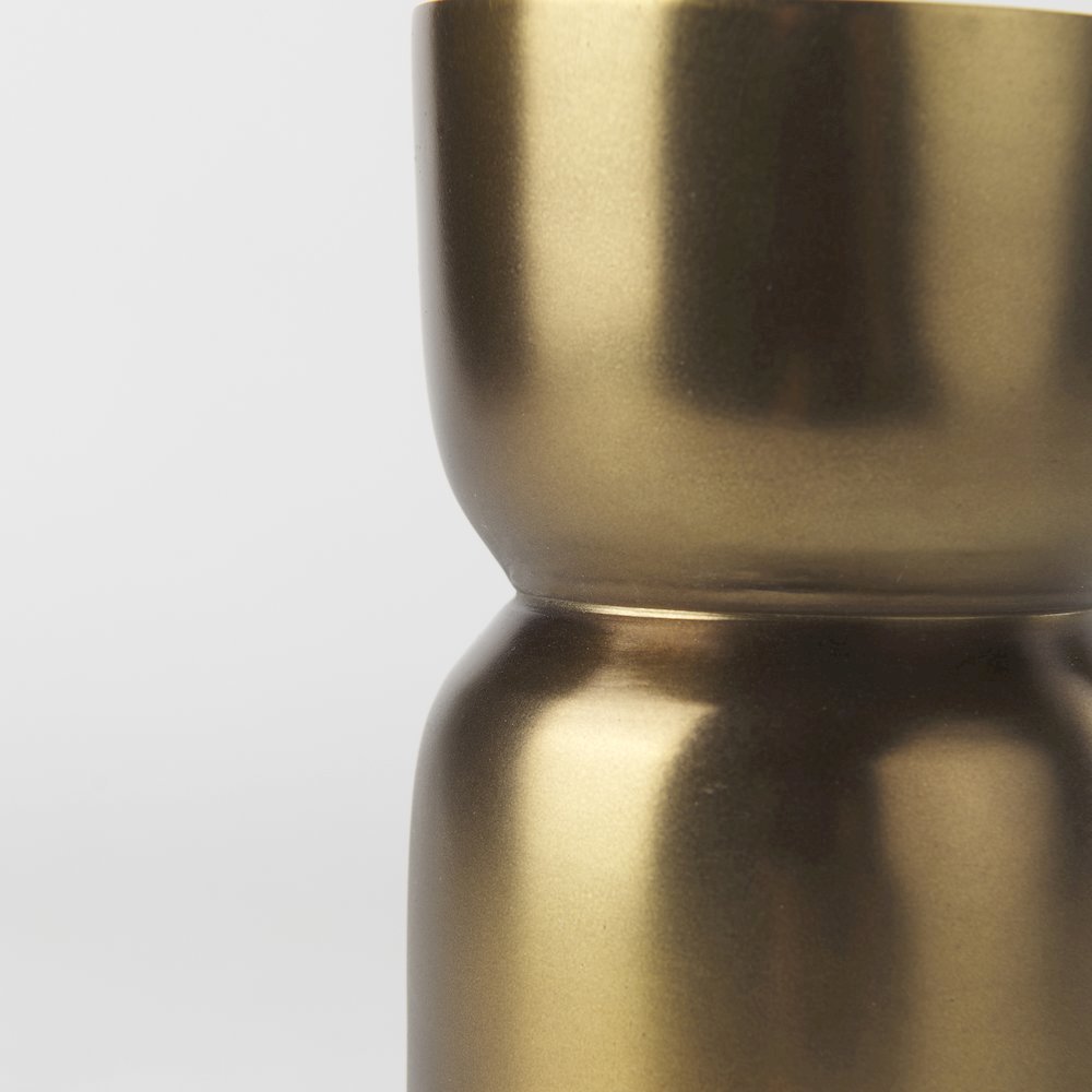 Malta Aluminum Candle Holder Small