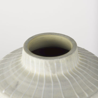 Blume 16.5H Off-White w/ Gray Textured Vase