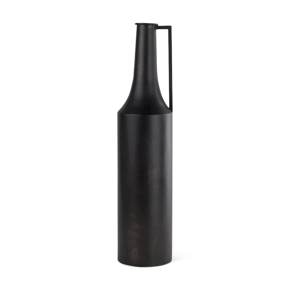 Aubrey Large 24.0H Black Iron Flower Vase