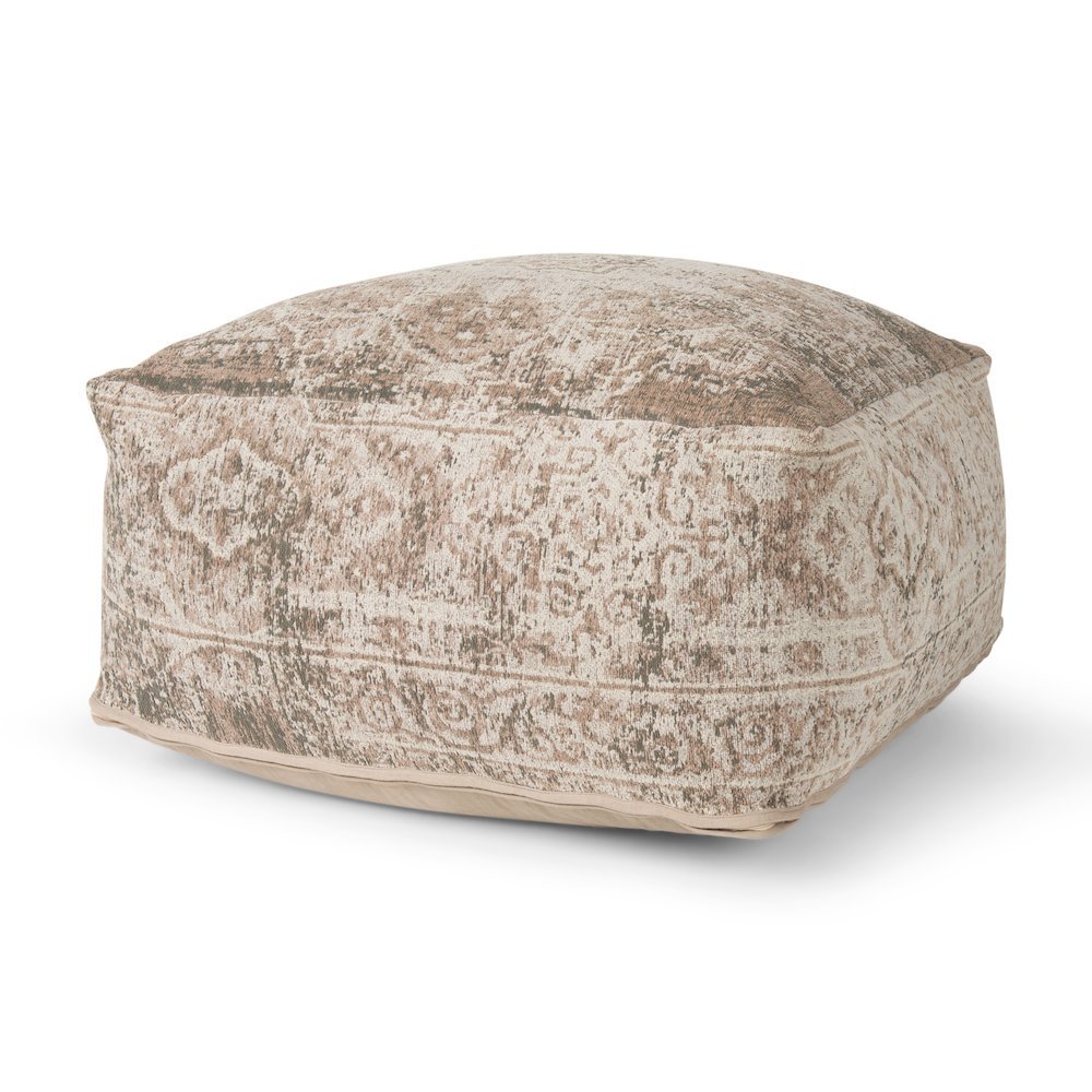Khloe Large Taupe Pouf