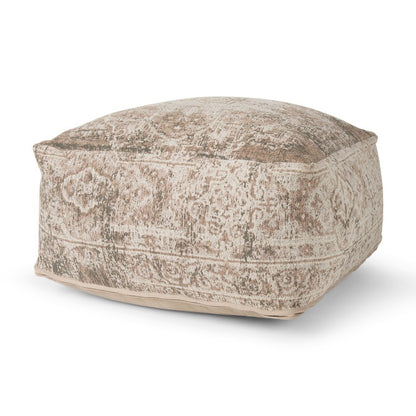 Khloe Large Taupe Pouf