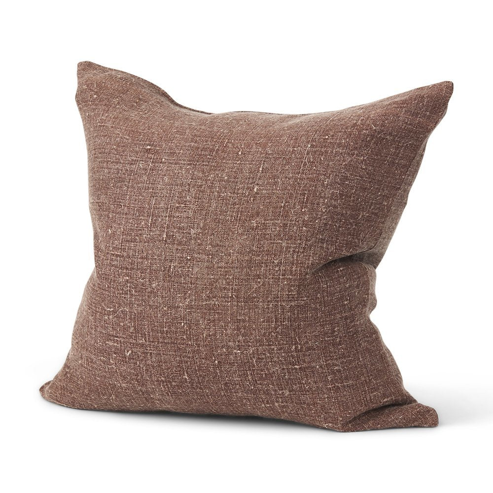 Jack Brown Linen Square Decorative Pillow Cover
