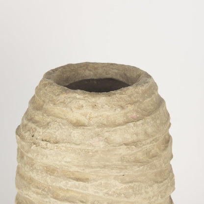 Kamli Large Beige Paper Mache Vase