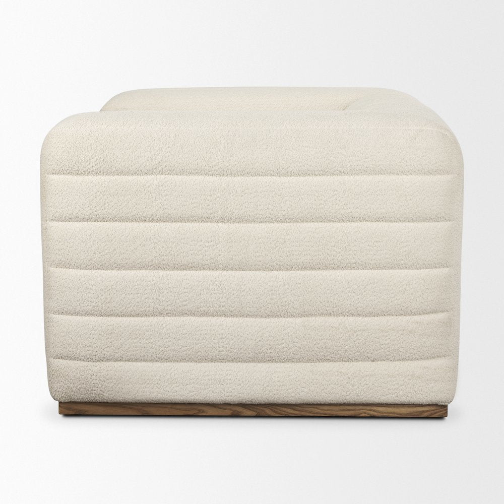 Ricciardo Cream Boucle Upholstered Arm Chair