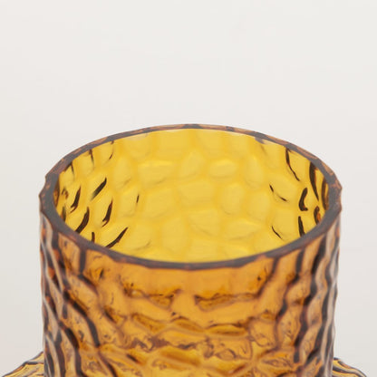 Jolene Short Amber Glass Vase