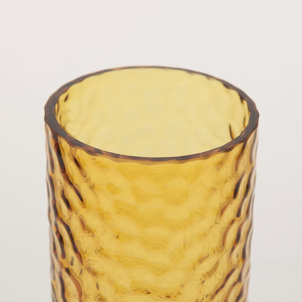 Jolene Tall  Amber Glass Vase