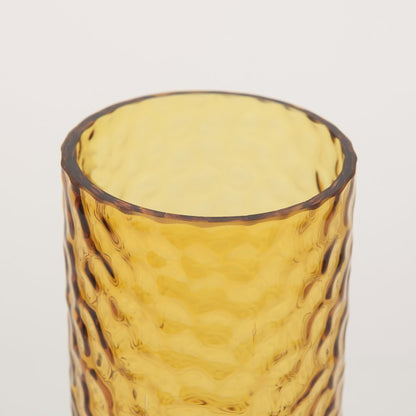 Jolene Tall  Amber Glass Vase