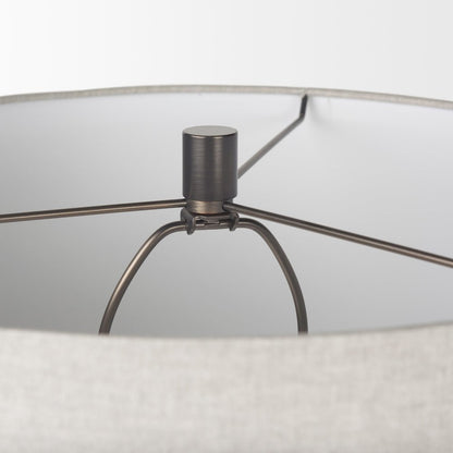 Piven Black w/ Gray Wash Textured Ceramic Table Lamp