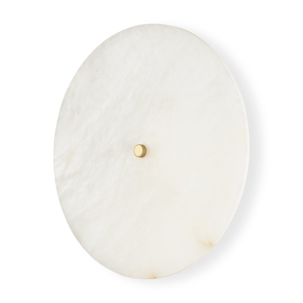 Dolly Brushed Gold Metal w/ Alabaster Shade 4-Light Wall Sconce