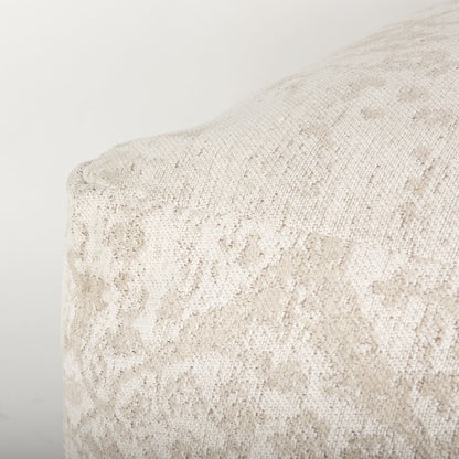 Khloe Large Cream Pouf