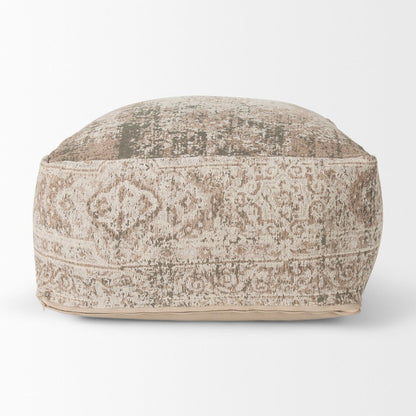 Khloe Large Taupe Pouf
