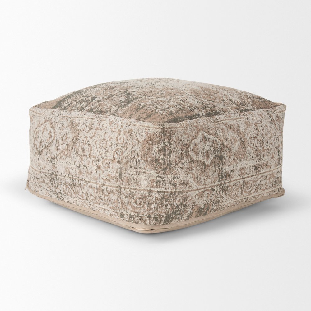 Khloe Large Taupe Pouf